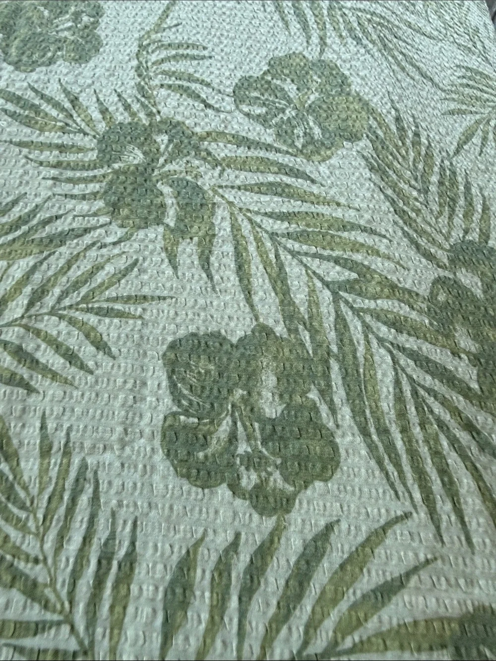 Tommy Bahama Green Tropical Leaf and Floral Duvet Cover